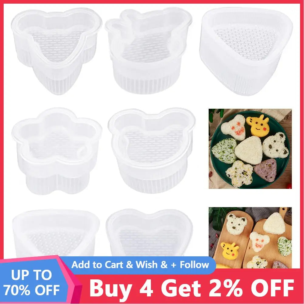 Sushi Mold Set for Onigiri Rice Balls