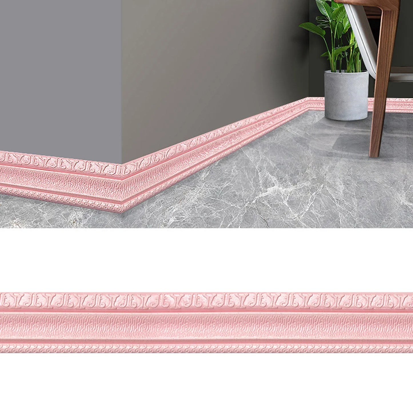 3D Waterproof Self-Adhesive Wallpaper Border Trim