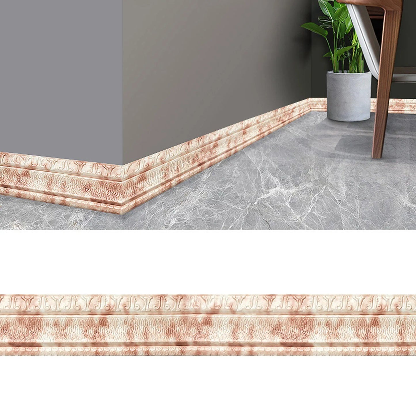 3D Waterproof Self-Adhesive Wallpaper Border Trim