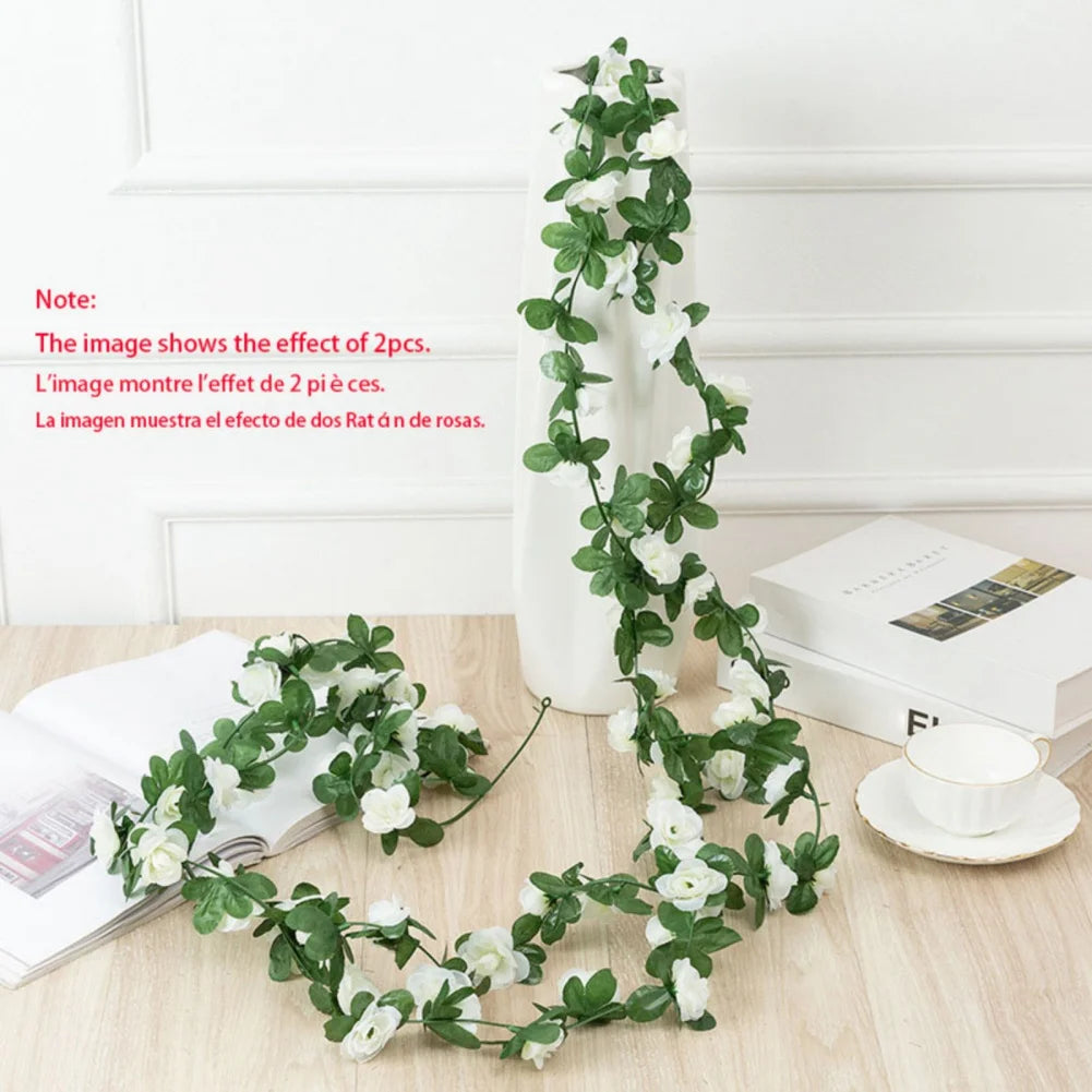 Artificial Silk Rose Flower Vine Wedding Decoration