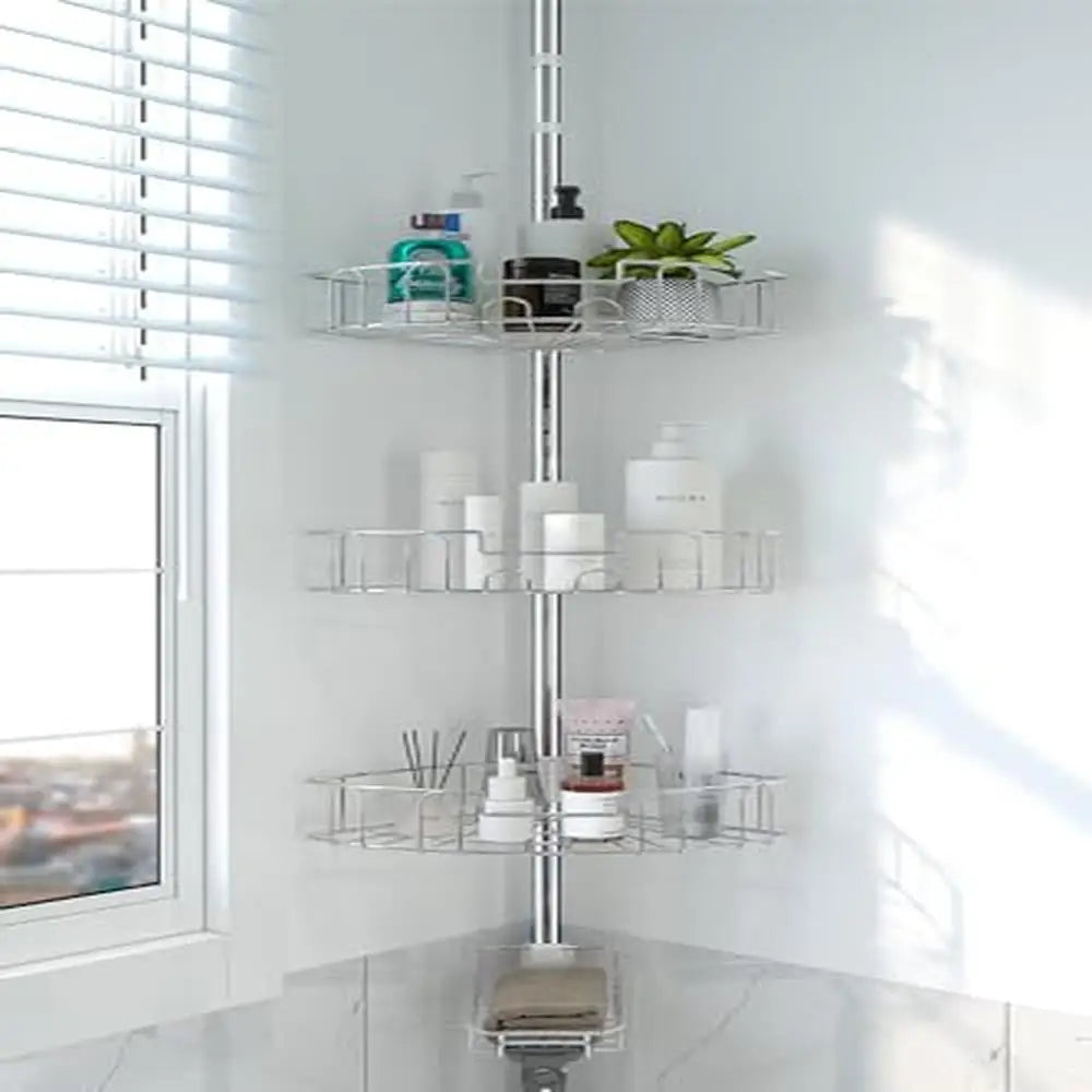 Adjustable Stainless Steel Shower Caddy Storage Rack