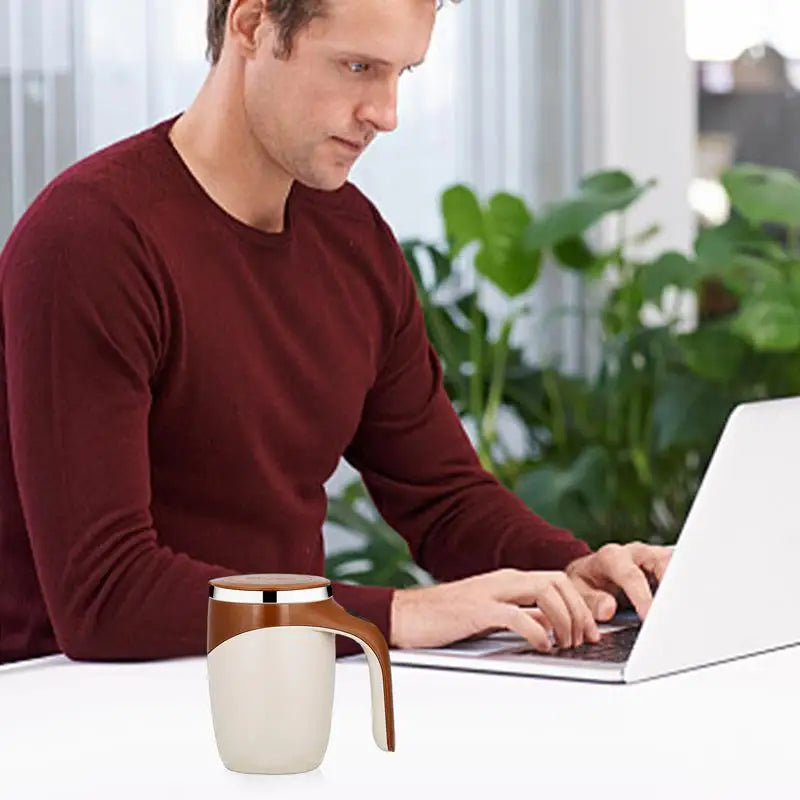 Self Stirring Coffee Mug Portable Easy Mix Mug