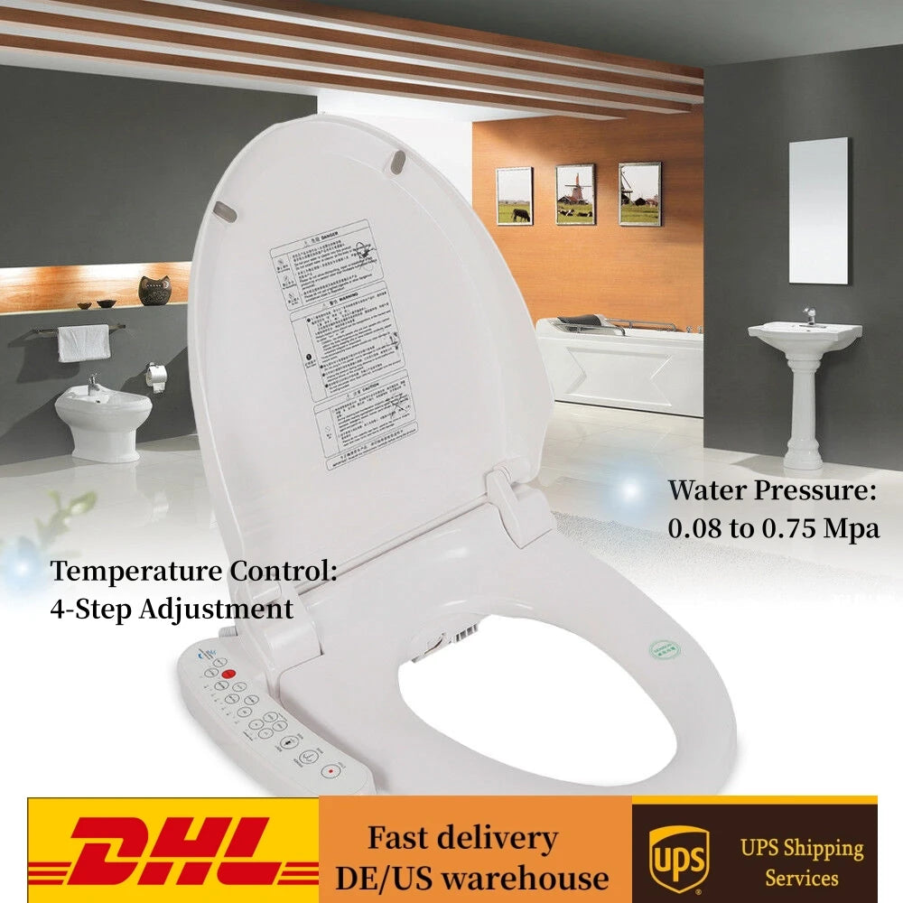 Smart Electric Bidet Toilet Seat with Heated Features