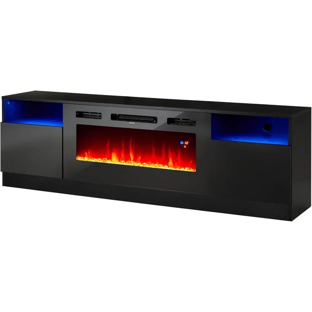 36 Inch Electric Fireplace TV Stand with Storage