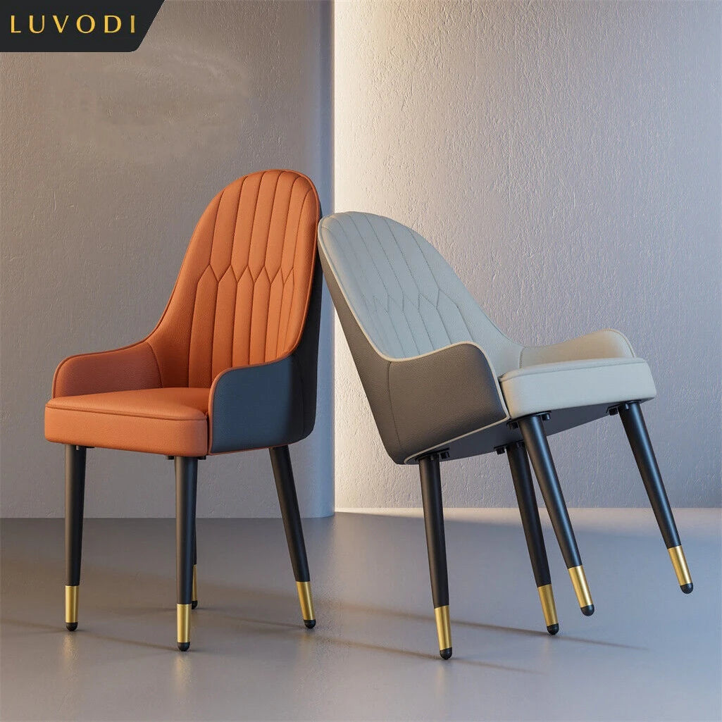 Luvodi Modern PU Leather Dining Chairs Set
