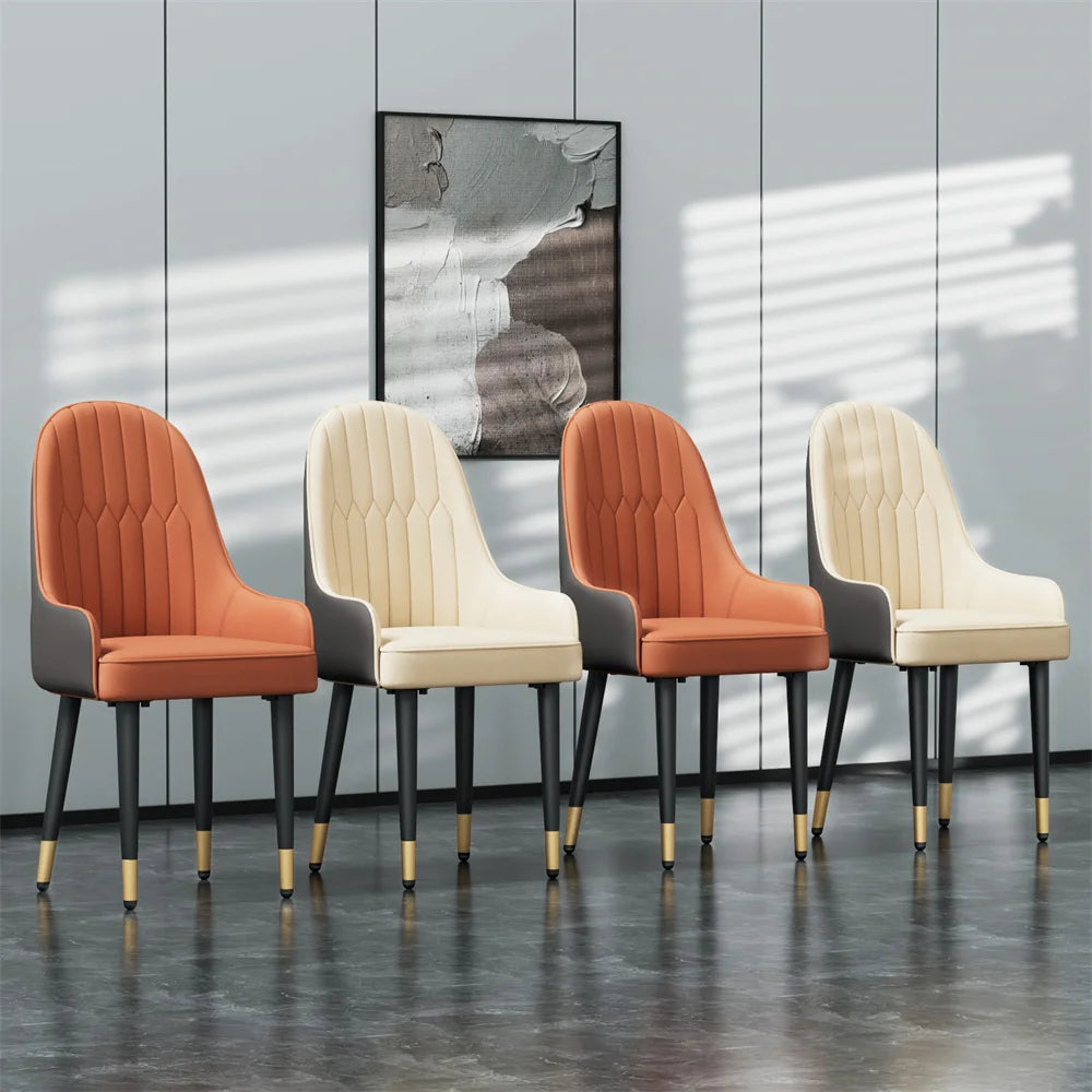 Luvodi Modern PU Leather Dining Chairs Set