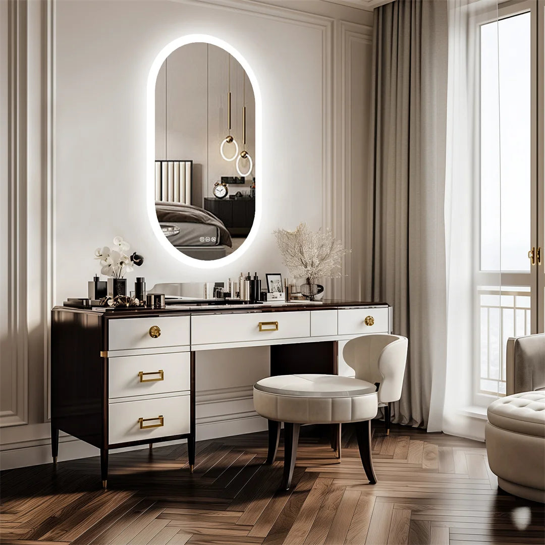 LUVODI Waterproof Backlit Touch Screen Bathroom Mirror
