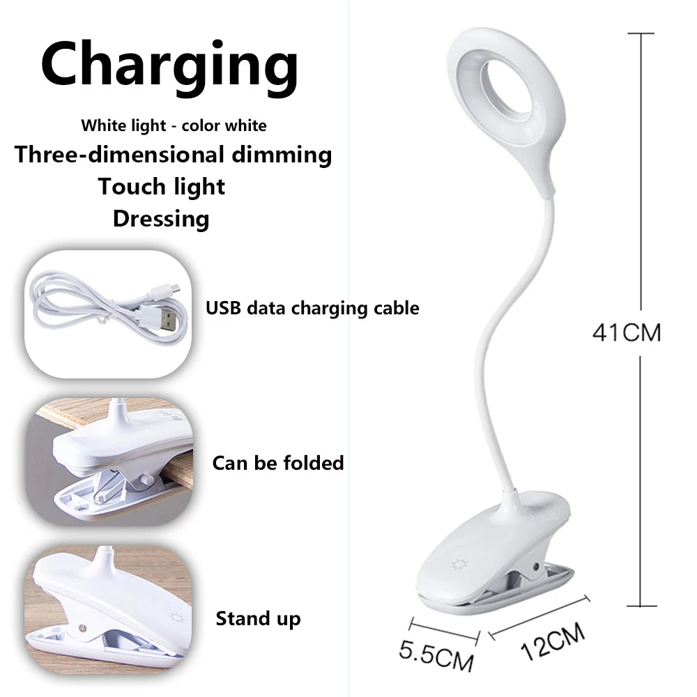 Stepless Dimmable Touch Foldable Desk Lamp Light
