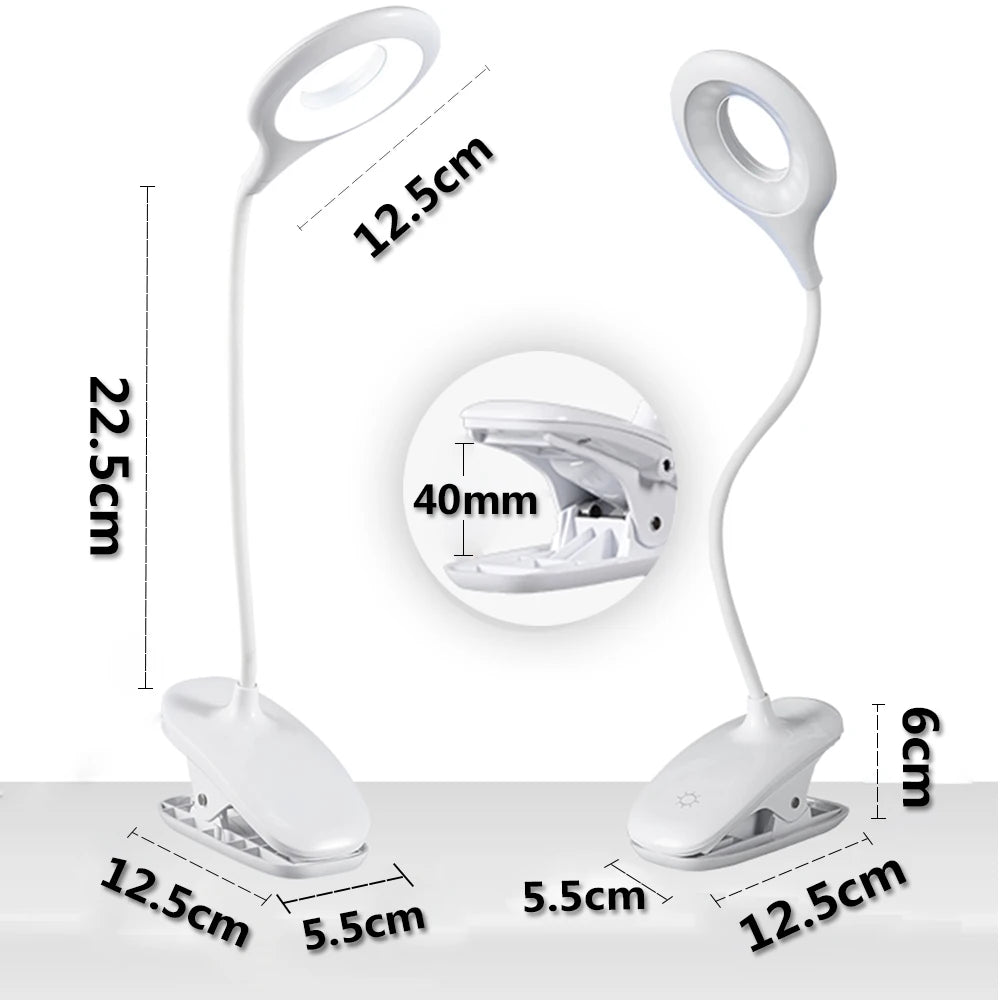 Stepless Dimmable Touch Foldable Desk Lamp Light
