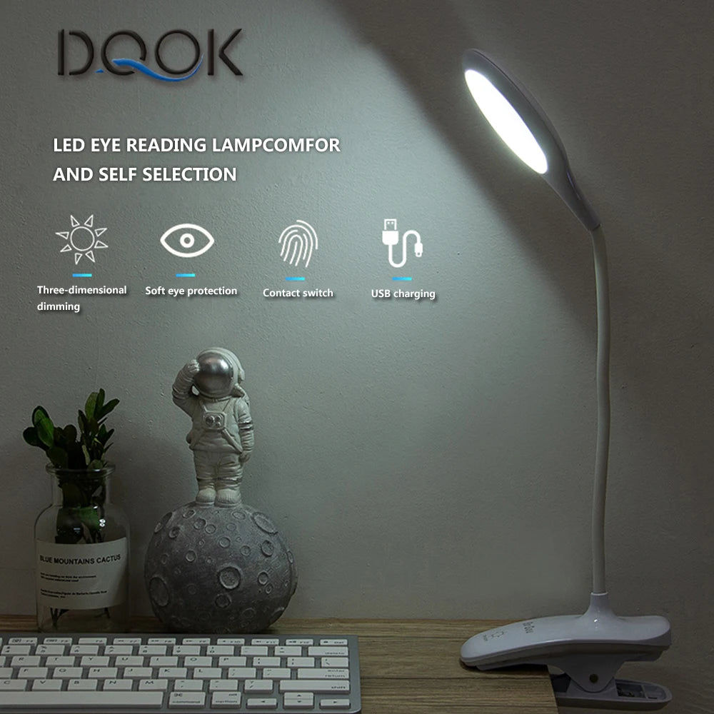Stepless Dimmable Touch Foldable Desk Lamp Light