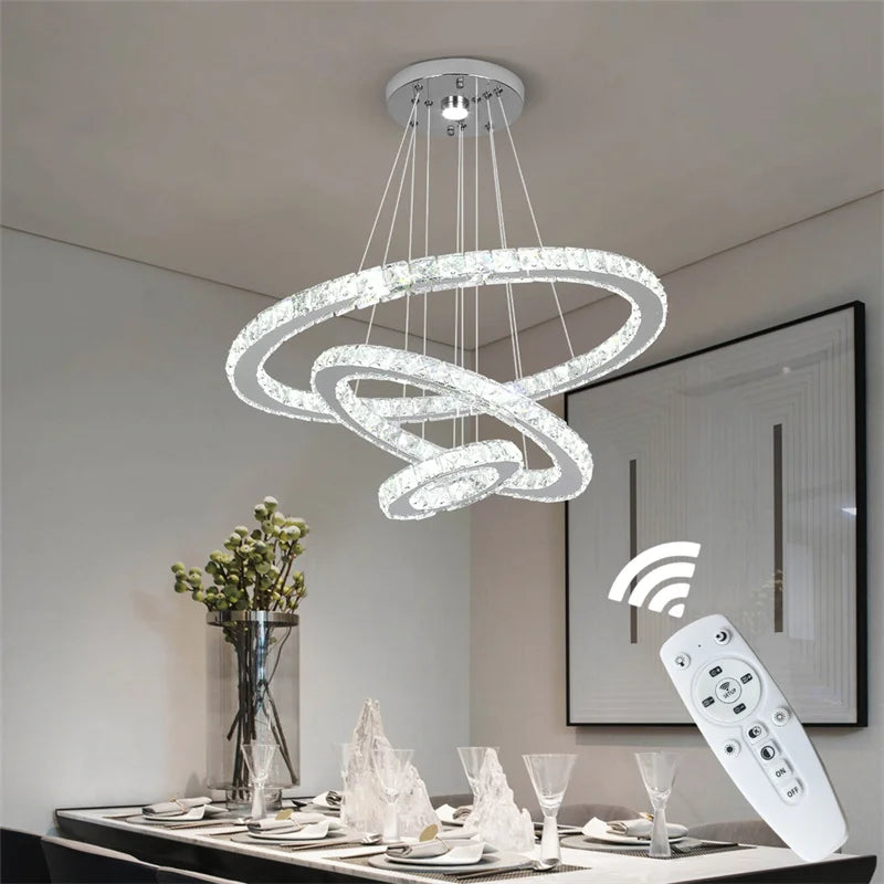 Modern Luxury Crystal Chandelier LED Indoor Lighting