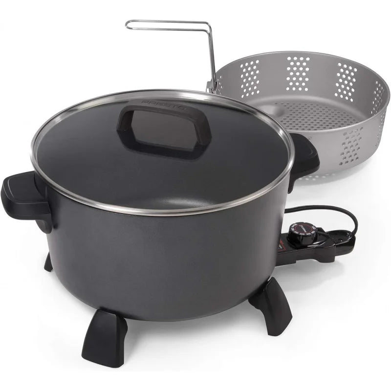 Presto 10 Quart Multi Cooker Steamer and Deep Fryer