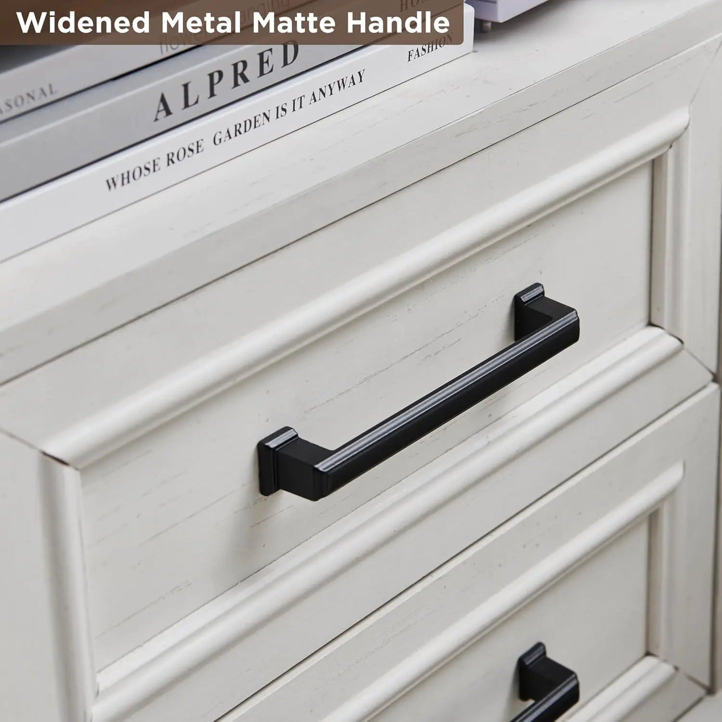 Farmhouse Nightstand with Charging Station and Storage