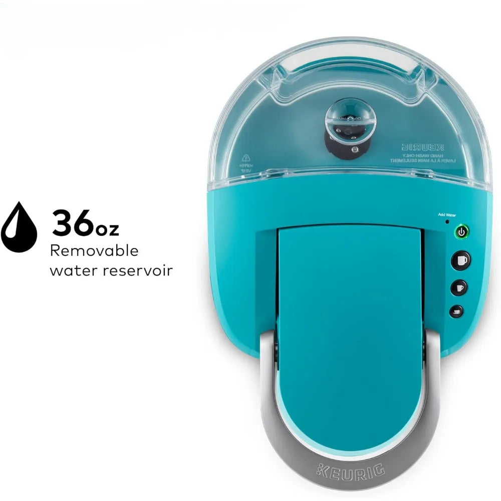 Compact Turquoise Single Serve Coffee Brewer Machine