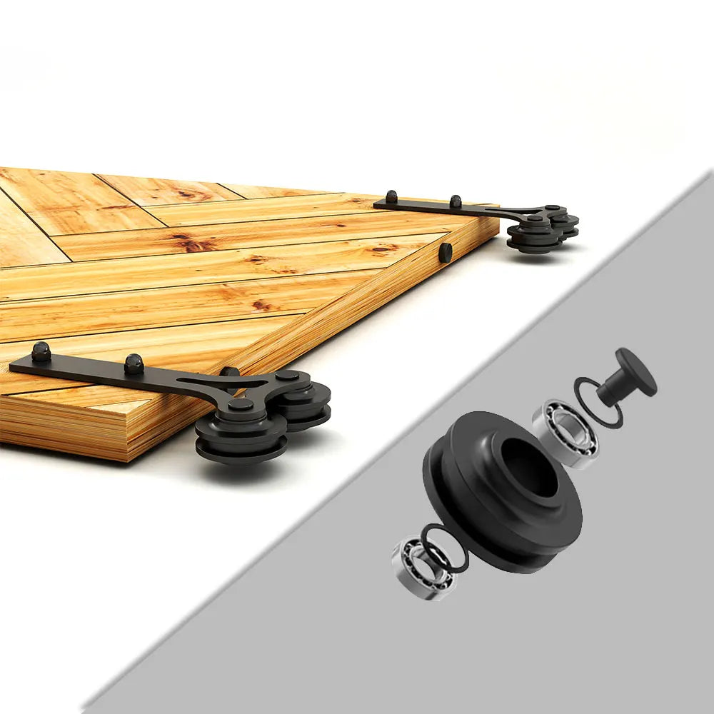 Heavy Duty Sliding Barn Door Hardware Kit