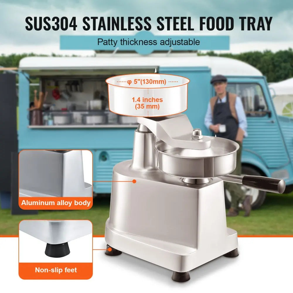 Heavy Duty Stainless Steel Burger Patty Maker
