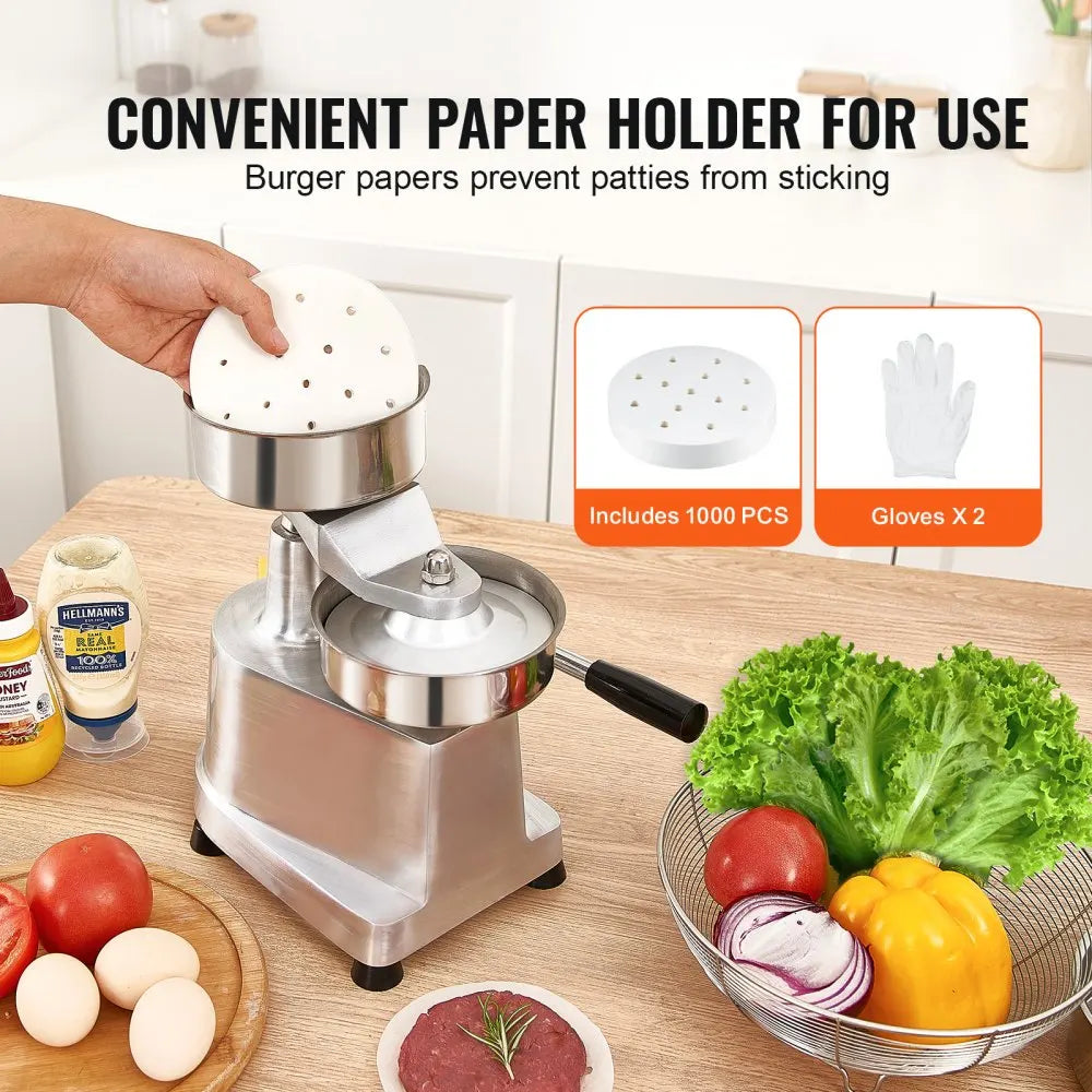 Heavy Duty Stainless Steel Burger Patty Maker