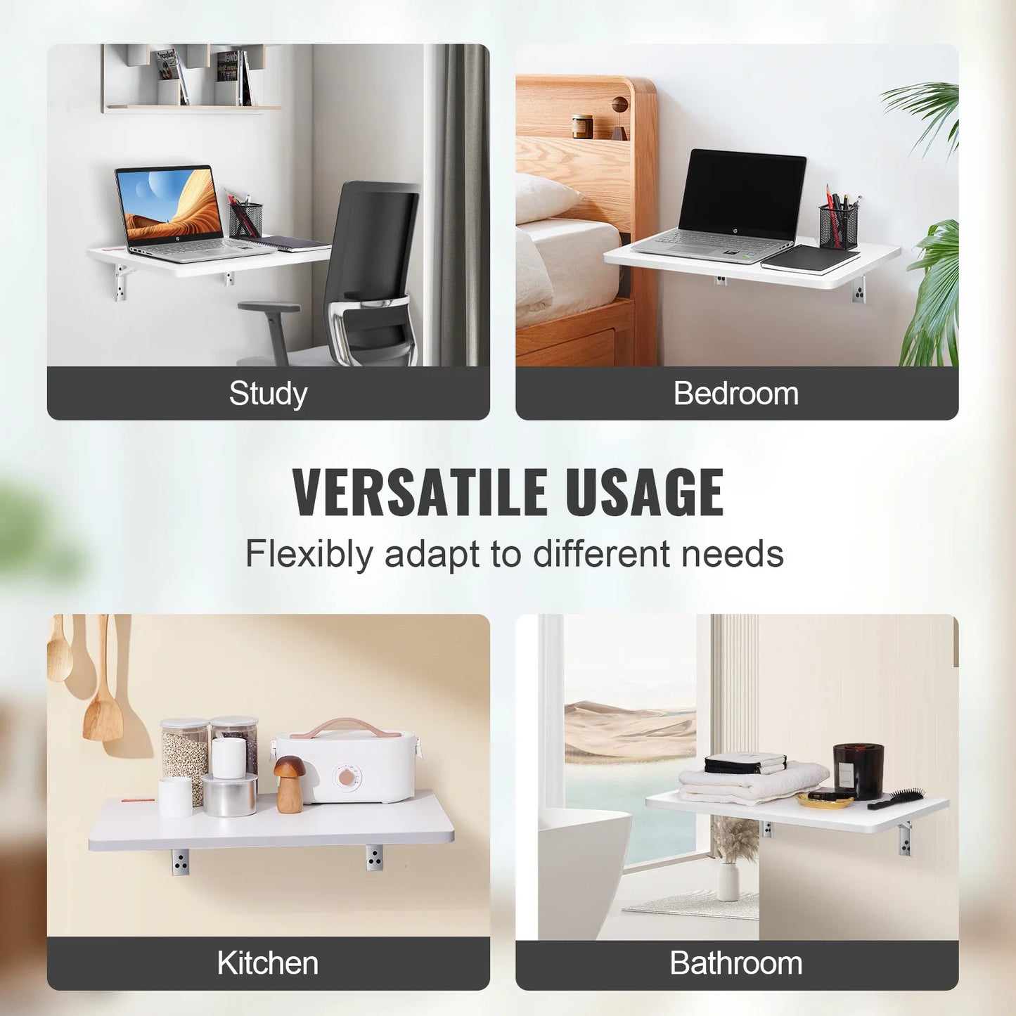 Space Saving Wall Mounted Folding Table